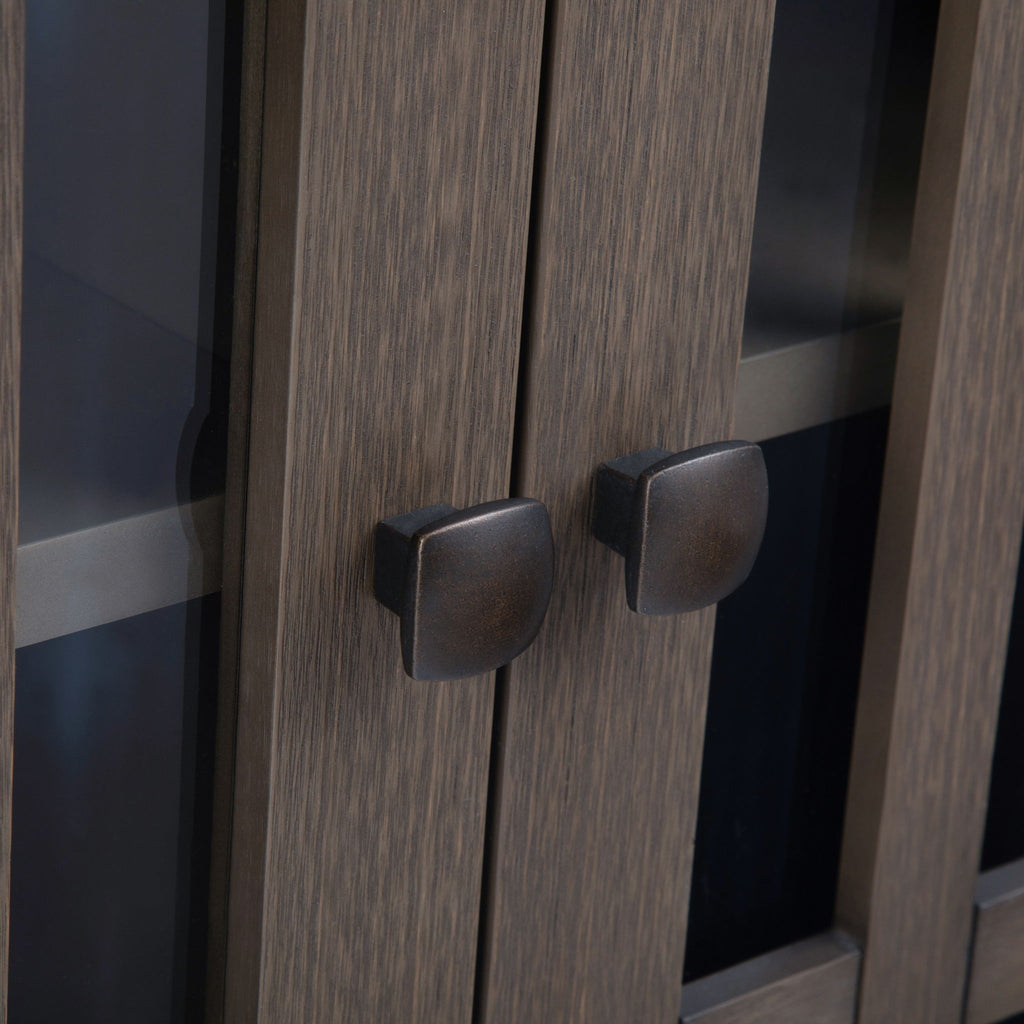 Bedford - Low Storage Media Cabinet - Farmhouse Gray
