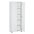 Storage Cabinet With Adjustable Shelves, 2 Doors, Rectangle Design For Bathroom