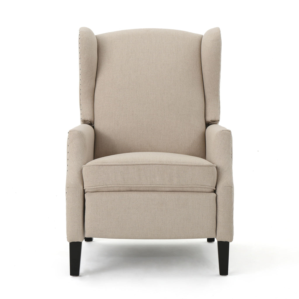 Westeros Wing Back Fabric Upholstered Recliner