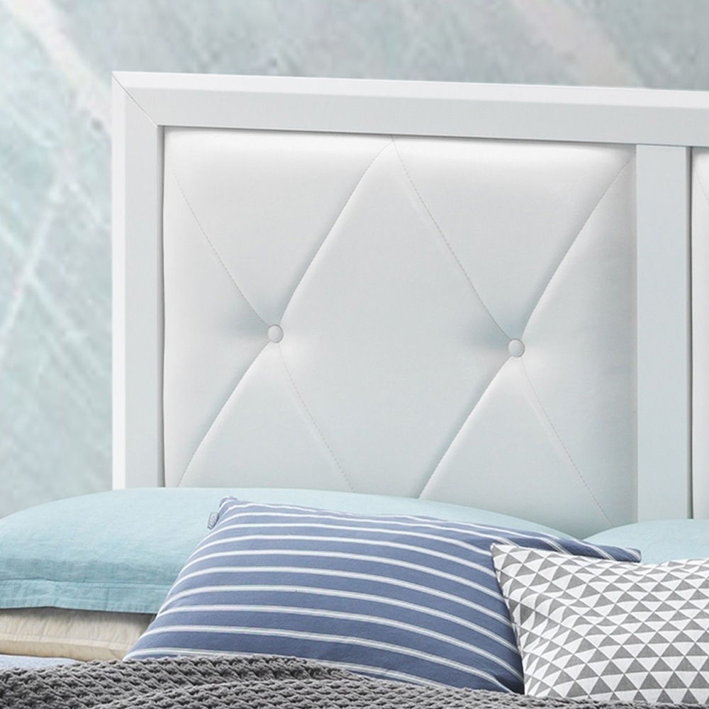 Padded Headboard Bed