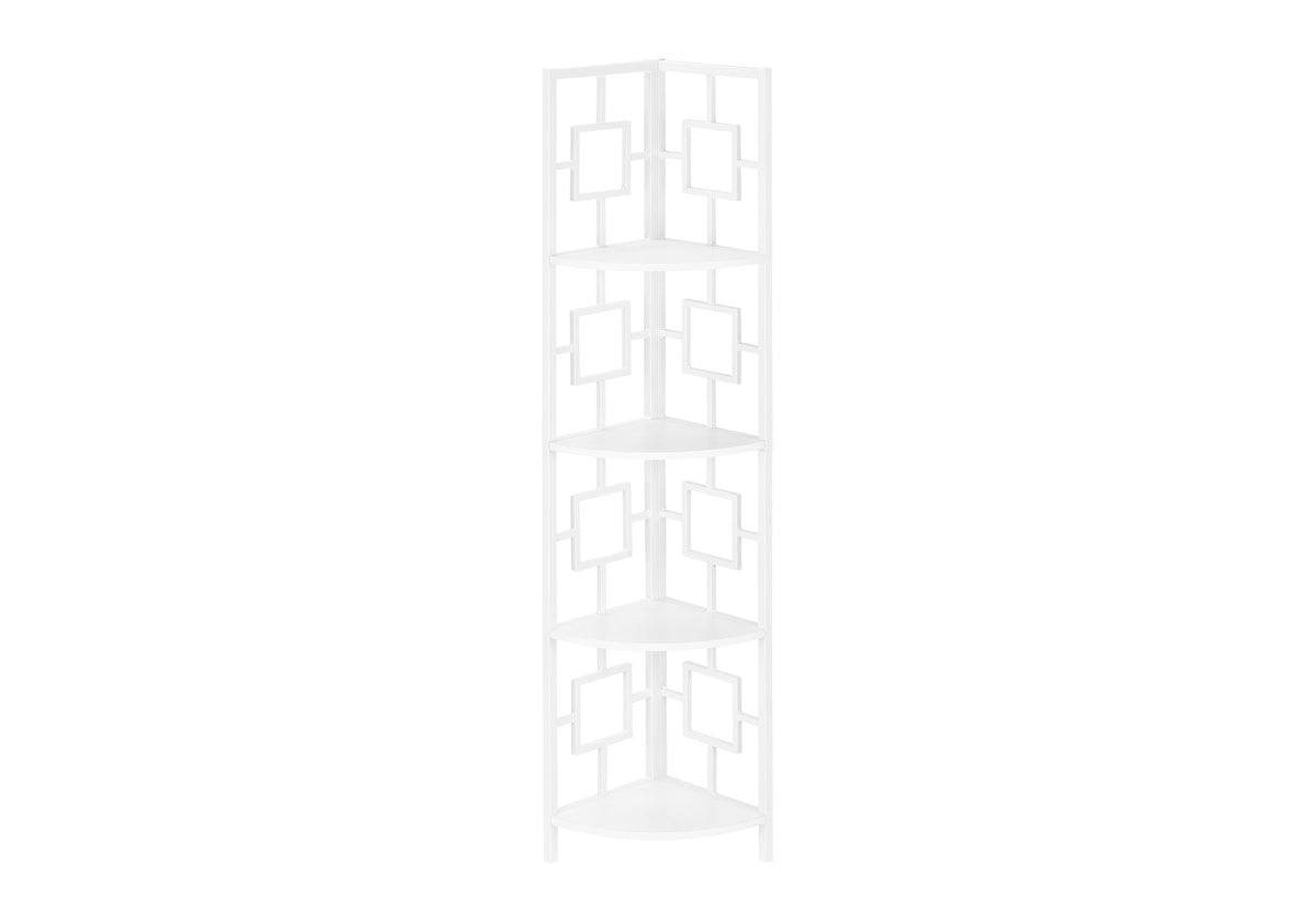 4 Tier Bookshelf, Bookcase, Etagere, Corner, For Office, Contemporary & Modern