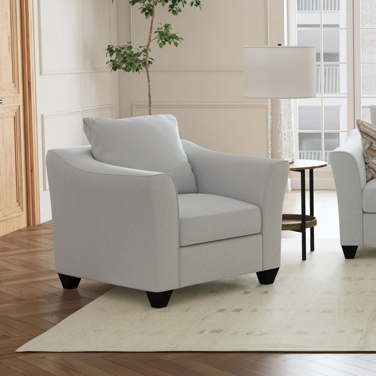Alcazar - Arm Accent Chair - Gray