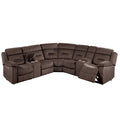 Power Reclining Sectional Set With Console Cup Holders