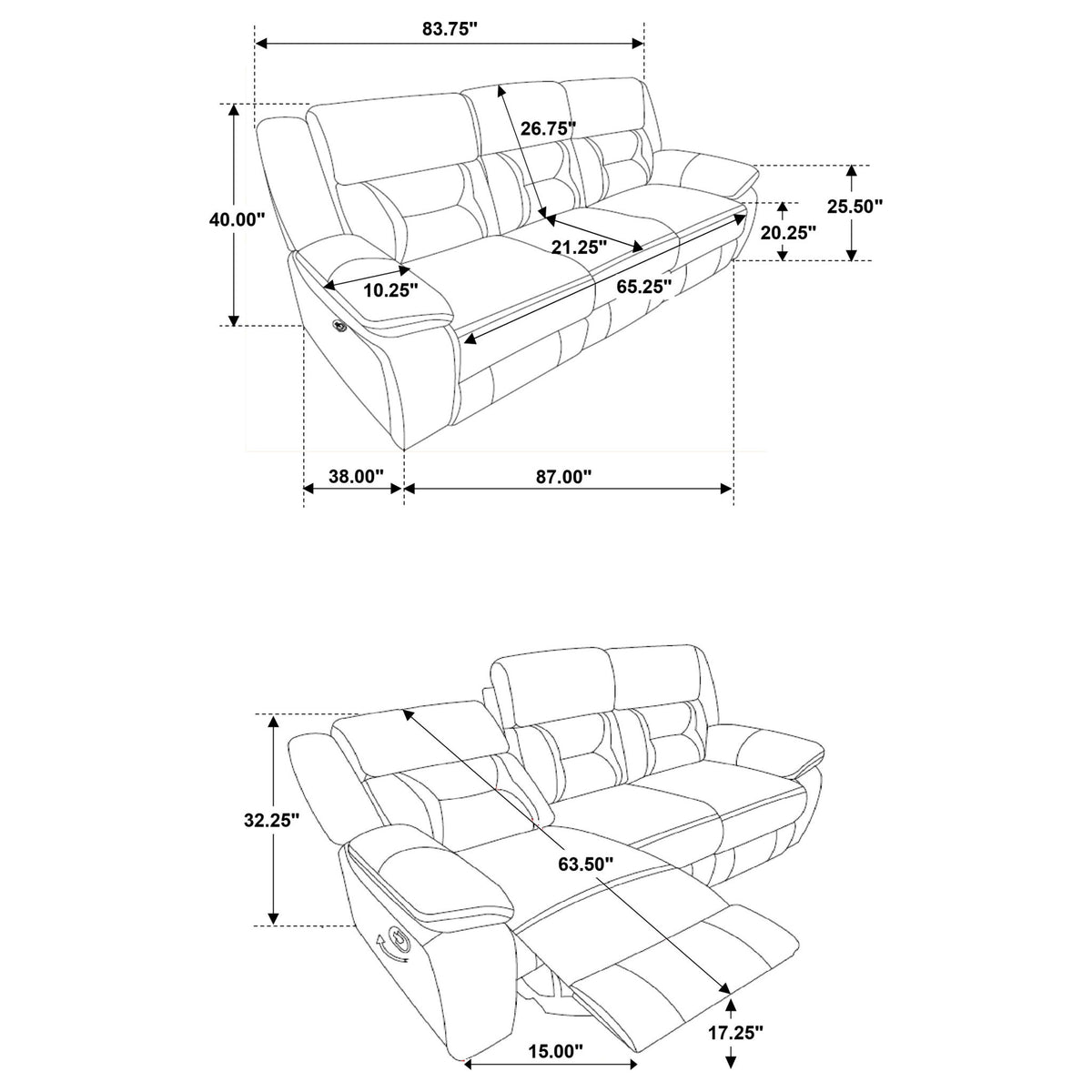 Brazelton - Pillow Top Arm Motion Living Room Set