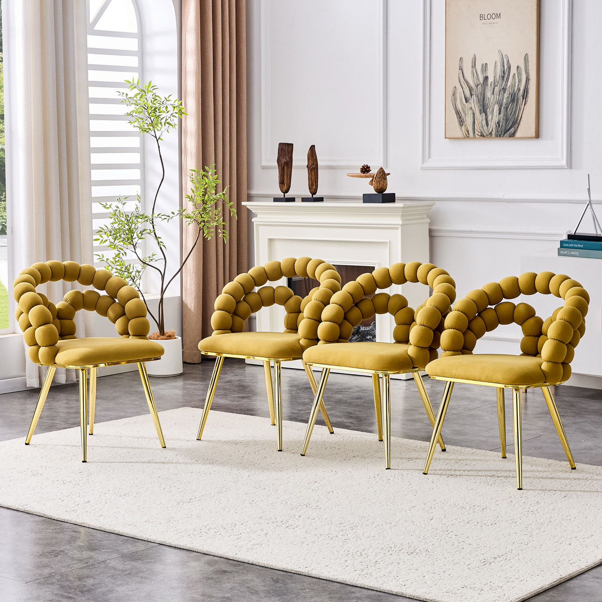 Puffy Bubble, Ball Chain Chairs For Dining Room