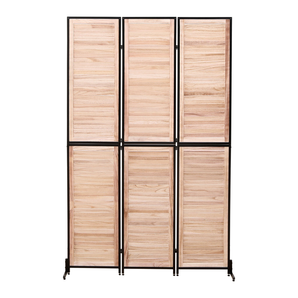 Rustic 3 Panel Room Dividers And Folding Privacy Screen