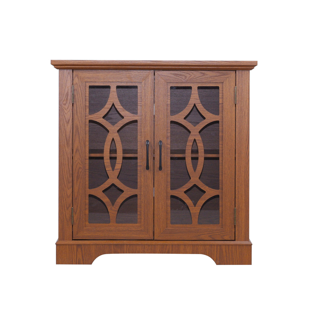 Spacious Sideboard With Adjustable Shelf Storage - Dark Oak