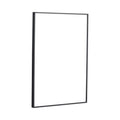 20" Rectangular Wall Mounted Mirror - Black
