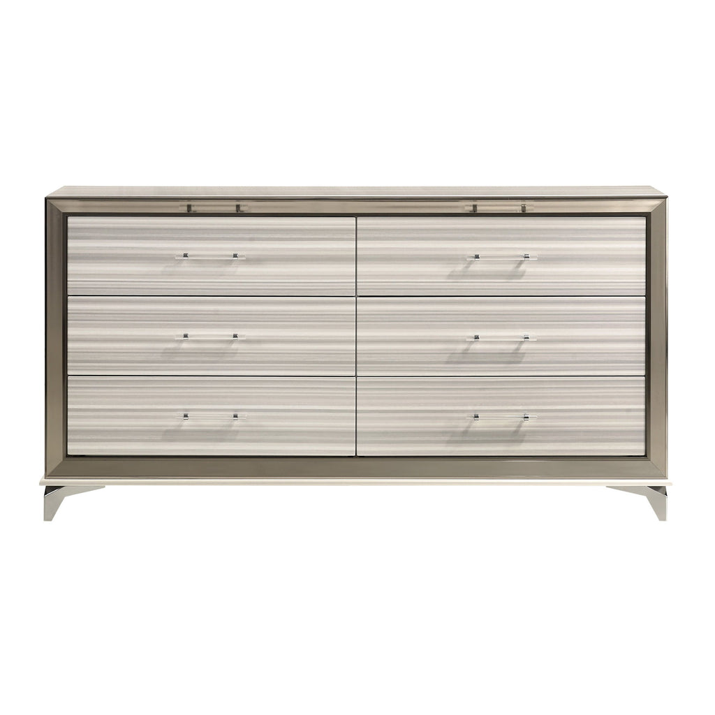 Star - 5 Pieces Bedroom Set Modern Design With LED
