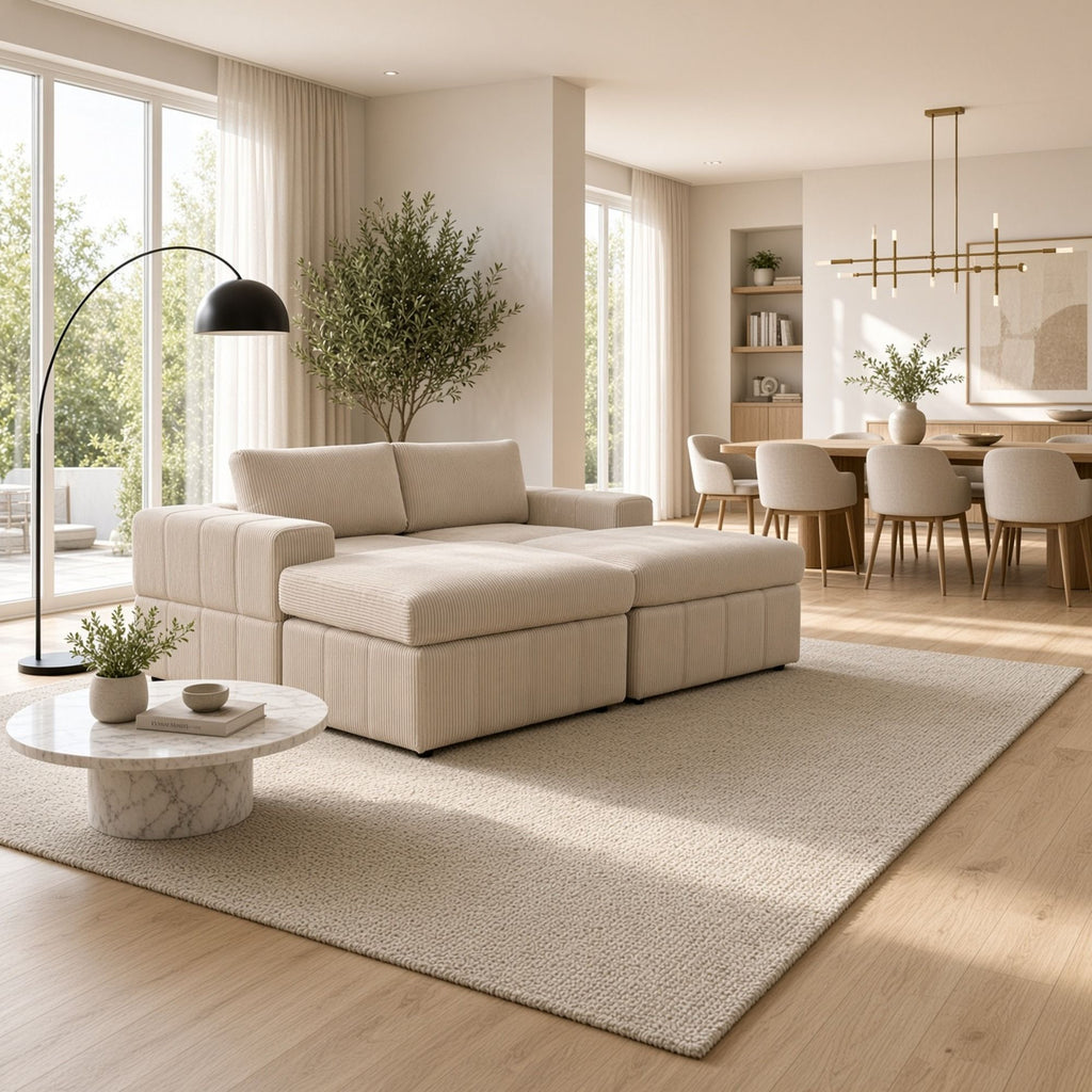 Modular Sectional Sofa, Reversible Set