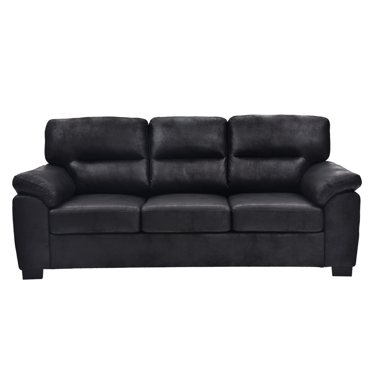 3 Seater Sofa With Padded Armrests And Triangular Leg