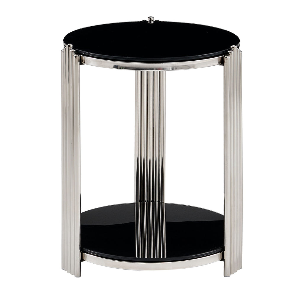 Round Table With Double Layer Storage