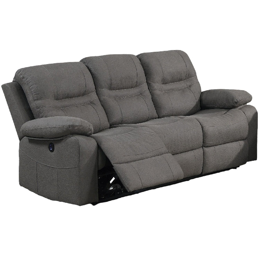 Modern Contemporary Power Reclining Sofa With USB Port