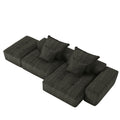 Modern Oversized Diy Combination, Modular Sectional Sofa With Pillows