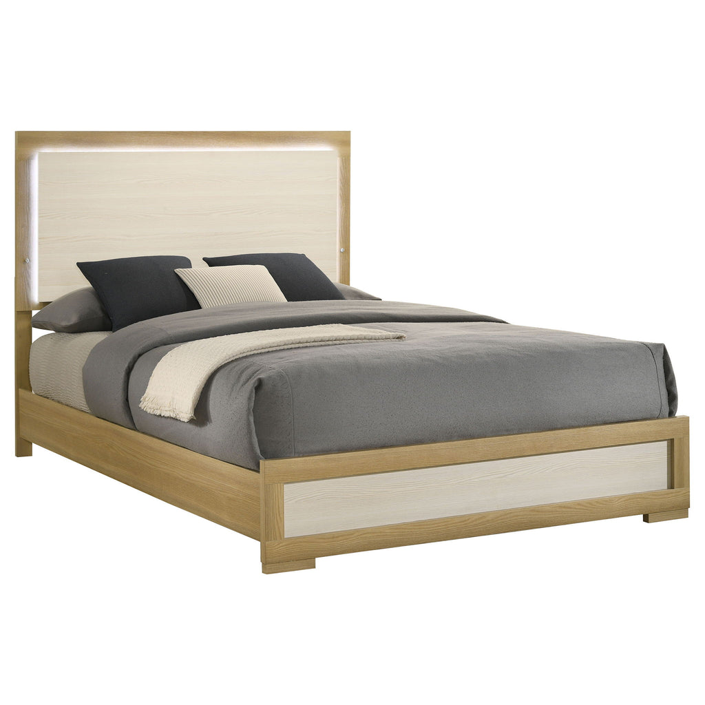 Lincoln - LED Panel Bed With Touch Light Headboard