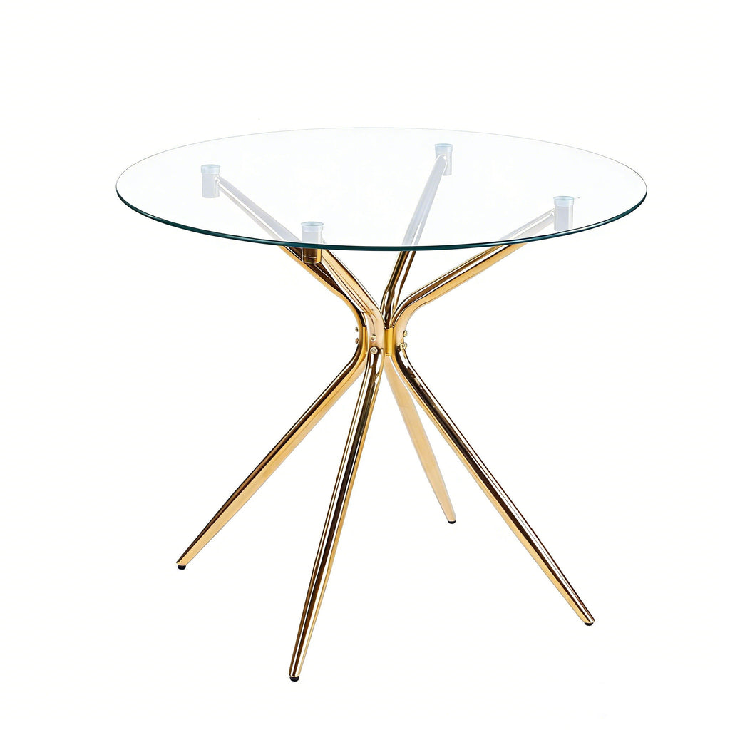 Compact Dining Table With Glass Top