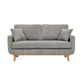 Upholstered Loveseat With Arms And Pillows