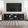 Essex - TV Stand Console For TVs Up To 100" - Black / Whiskey