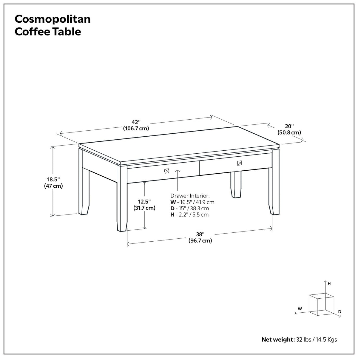 Cosmopolitan - Multipurpose Table