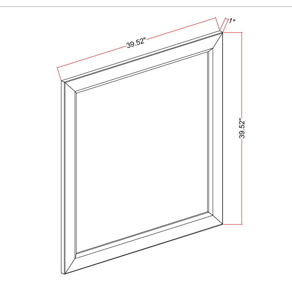Harry - Mirror, Large Scale Design For Bedroom - Brown