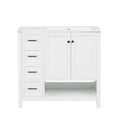 Bathroom Vanity With Sink Top, Bathroom Vanity Cabinet With 2 Doors And 2 Drawers, Open Shelf