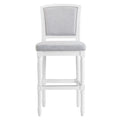 Stool With Upholstered Seat And Back