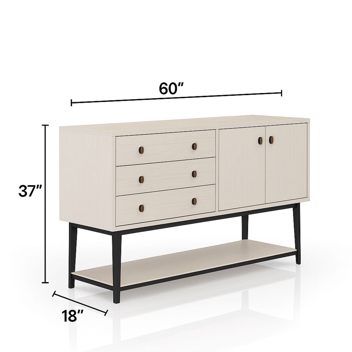 Server With Base - White
