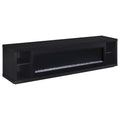 Joselyn - Fireplace TV Stand With Flame Visualizer - Black
