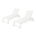 Myers - Modern Chaise Lounge Set With Adjustable Back