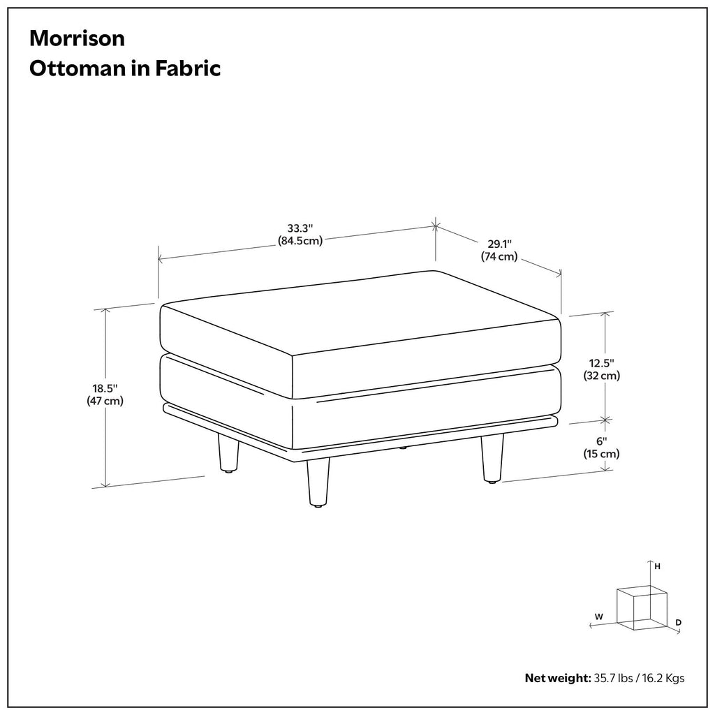 Morrison - Handcrafted Ottoman
