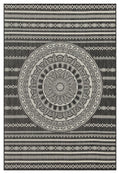 Sunshine - 5'3" X 7'3" Indoor, Outdoor Area Rug - Anthracite - Polypropylene