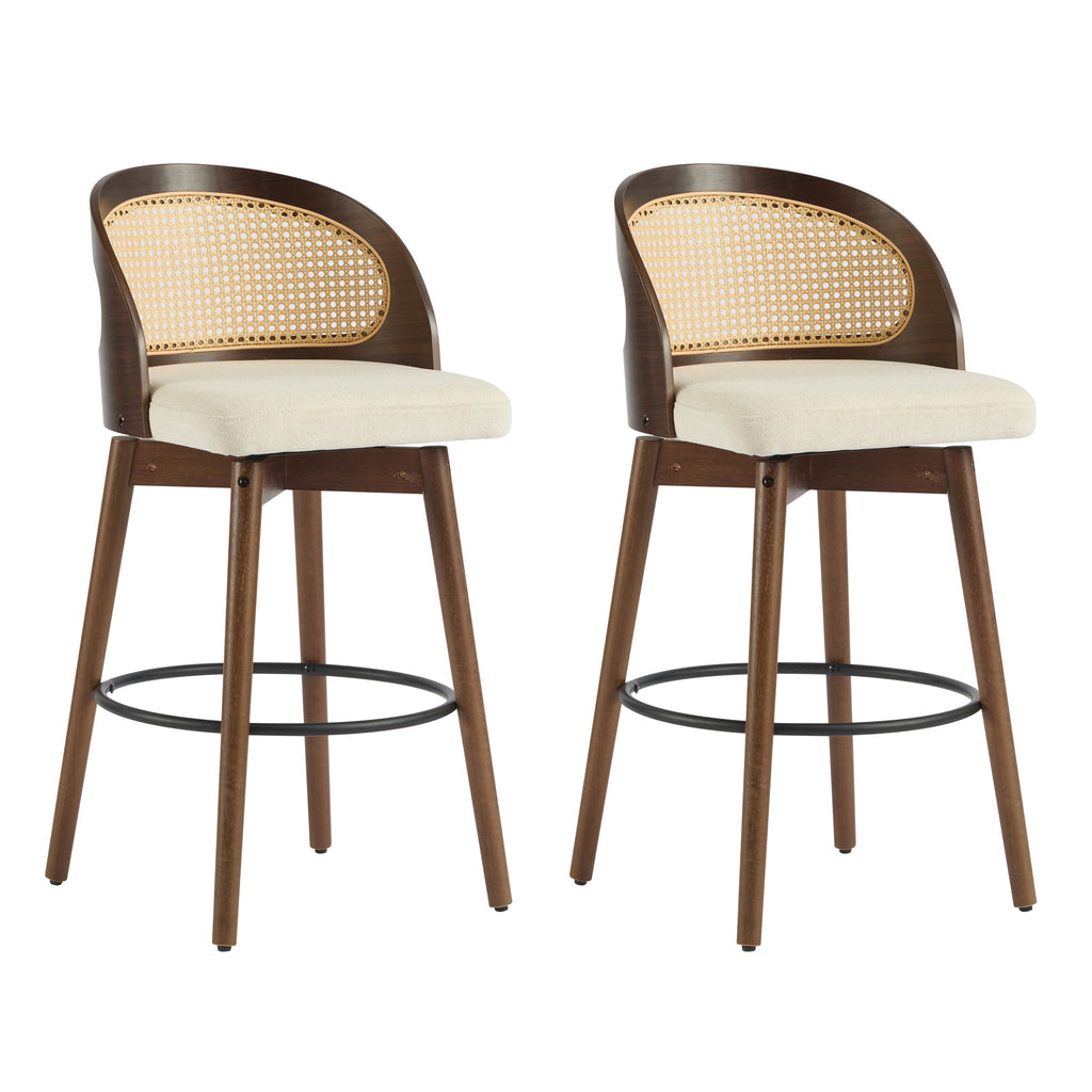 Como - Indoor Wood Barstool (Sey of 2)