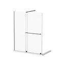 Frameless Shower Door Single Sliding, Adjustable Zinc Roller Rail - Chrome