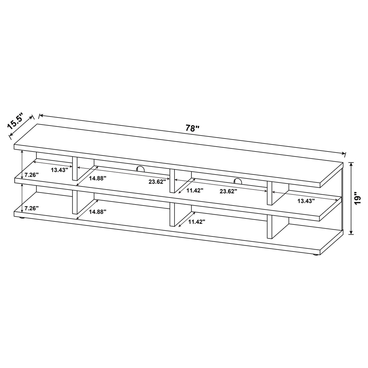 Starnes - 2 Tier TV Stand