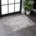 Marfi - 2' X 3' Abstract Area Rug - Ivory / Taupe