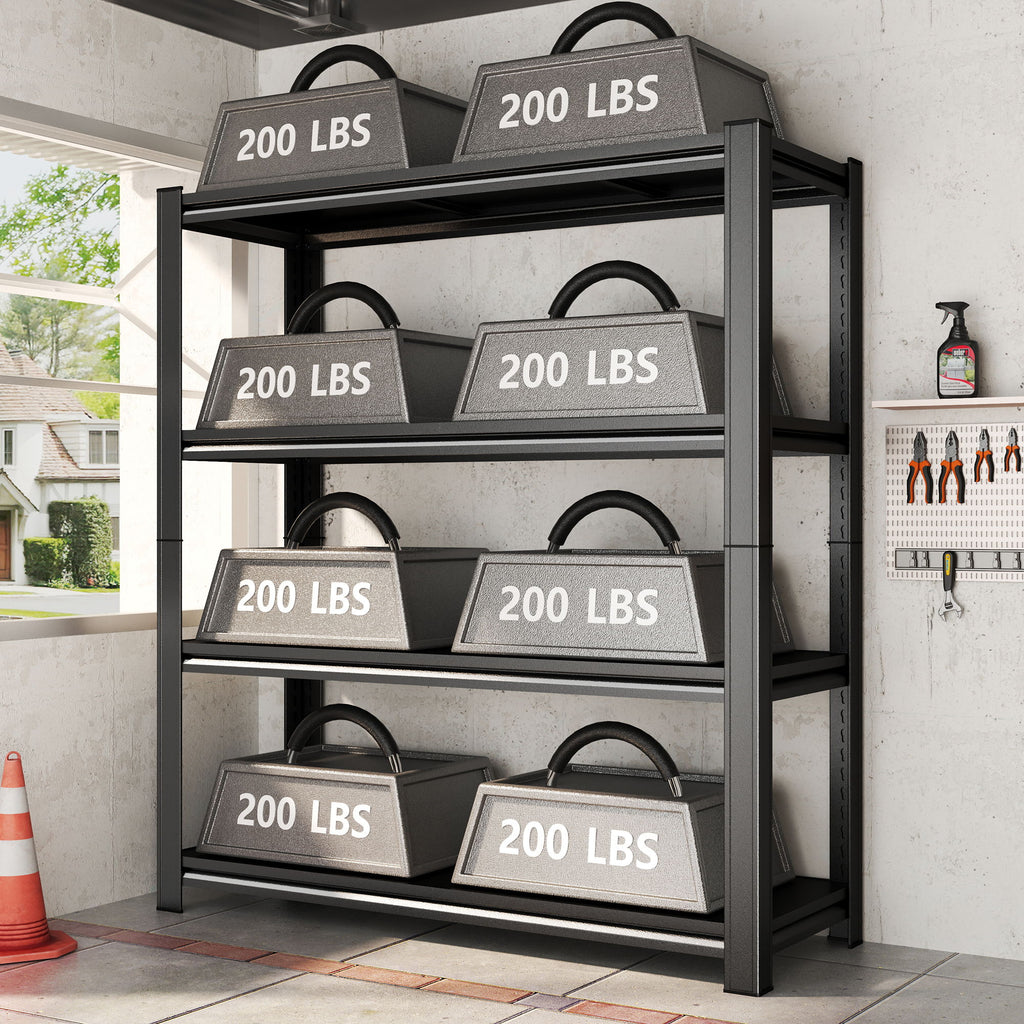 Tall Storage Shelf, Adjustable Height Storage Rack