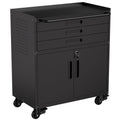 Rolling Tool Cabinet Heavy Duty Garage Storage With Lockable Doors