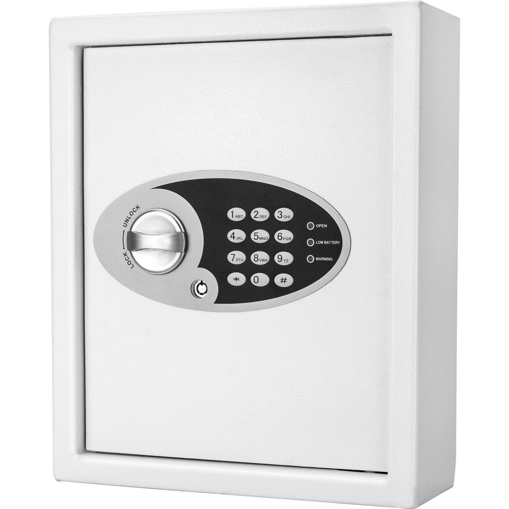 48 Keys, Key Cabinet Digital Keypad Wall Safe - White