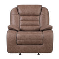 Lucius - Glider Recliner With Manual Recline - Brown