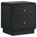 Burton - 2 Drawer Nightstand - Black