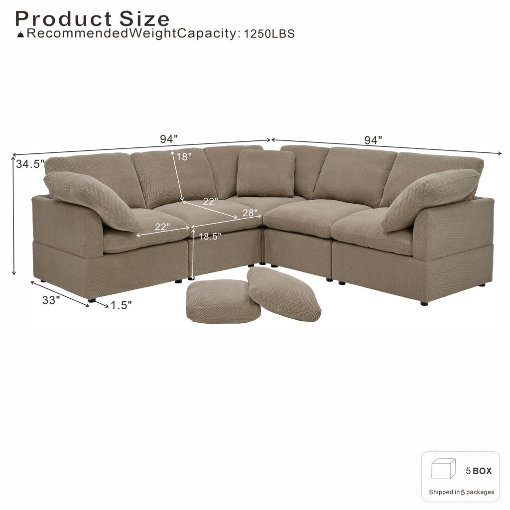 Modular Cloud Sofa Freely Configurable Corner