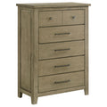 Pelton - 5 Drawer Chest - Oak