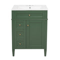Bathroom Vanity With Top Sink, Storage Cabinet With 2 Drawers And Tip-Out Drawer