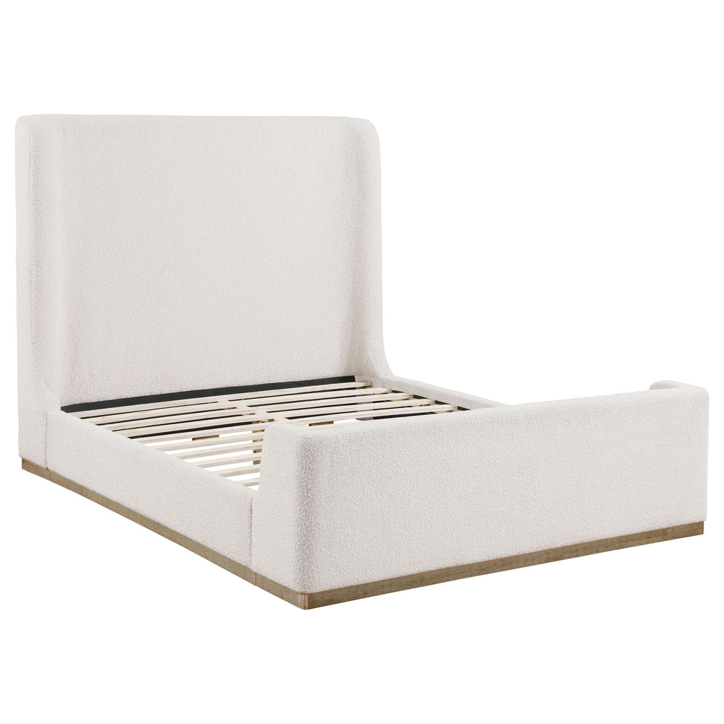 Vindra - Queen Sleigh Bed - Cream