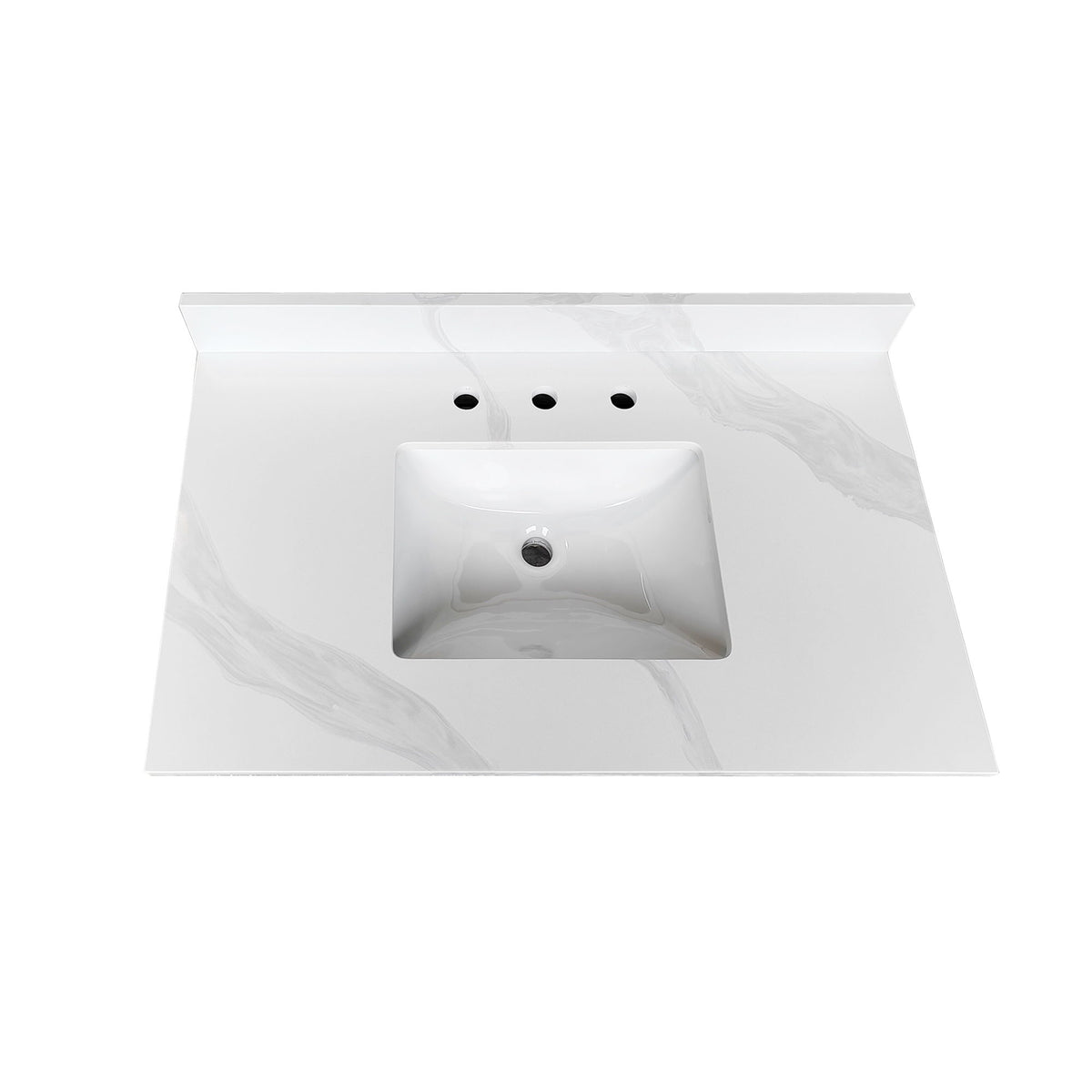 Bathroom Vanity Top With Undermount Sink, 3 Pre Drilled Holes