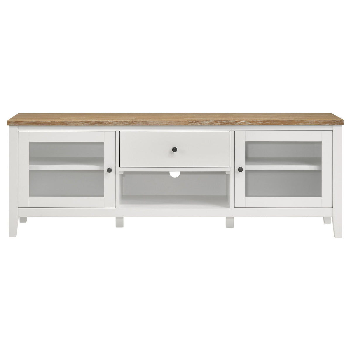 Evanston - 2 Door Stand - White