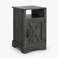 Farmhouse Nightstand, Charging Station & Storage