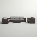 Stylish Rattan Wicker Person Seating Group With Premium Sunbrella Cushions Perfect For Outdoor Entertaining