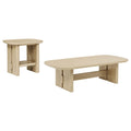 Kimpton - 2 Piece Coastal Coffee And End Table Set - Beige