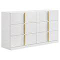 Lauryn - 6 Drawer Dresser Cabinet - Gloss White